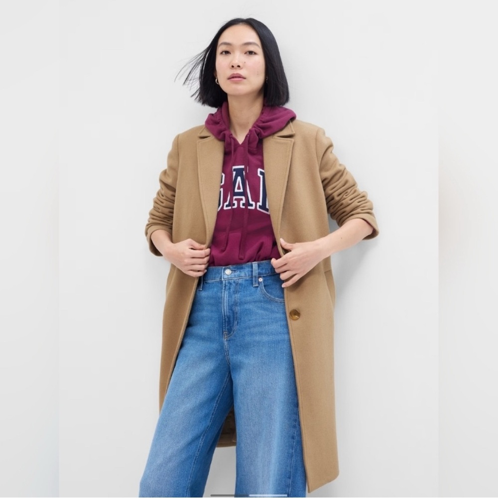 GAP Camel Pea Coat for Women
